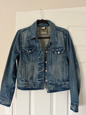 Levi's Blue Washed Denim Jean Jacket
